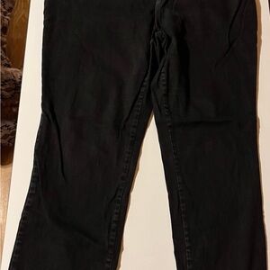 Lee Black Straight Leg Jeans 16W Petite